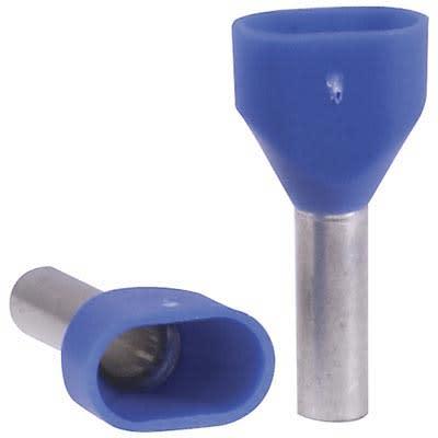 Altech Corp. 2778.0/100 Ferrule 14 AWG 2 HH 2x2.5/19 Blue 0.55 in. 0.73 in. 0.13 in. Dia.