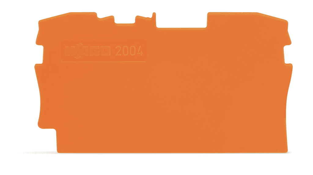 WAGO 2004-1292 End and intermediate plate; 1 mm thick; orange