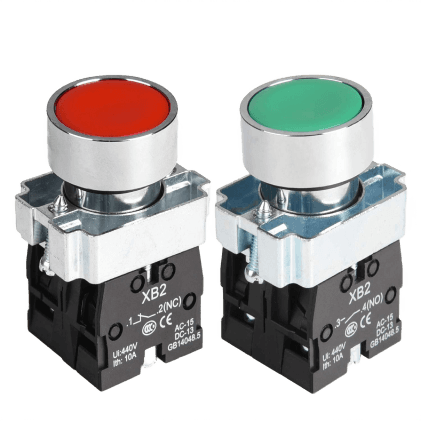 Pushbuttons on Powermatic Associates