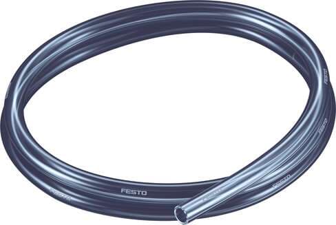Festo 8048703 plastic tubing PUN-H-10X1,5-TSW Approved for use in food processing (hydrolysis resistant) Outside diameter: 10 mm, Bending radius relevant for flow rate: 52 mm, Inside diameter: 7 mm, Min. bending radius: 28 mm, Tubing characteristics: Suitable for energ 8048703 on Powermatic Associates