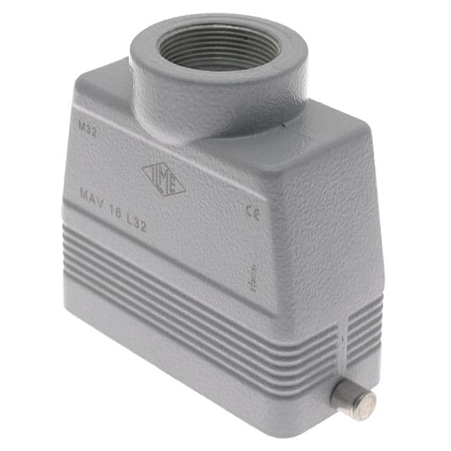 Mencom MAV-16L32 Standard, Rectangular Hood, size 77.27, 2 Pegs, Top M32 cable entry, High Construction MAV-16L32 on Powermatic Associates