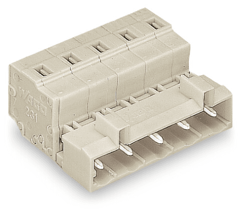 WAGO 723-611 723-611 WAGO - 1-conductor male connector; CAGE CLAMP®; 2.5 mm²; Pin spacing 7.5 mm; 11-pole; 100% protected against mismating; 2,50 mm²; light gray 723-611 on Powermatic Associates