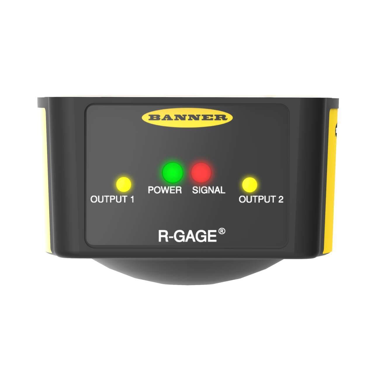 Banner QT50R-TW-AFHQ R-Gage Series Radar Sensor; Adjustable Field; Outputs: Bipolar: 1 NPN; 1 PNP; Supply Voltage: 12-30 V dc; Range: 3.5 - 24 m; 5-pin M12 Integral QD QT50R-TW-AFHQ on Powermatic Associates