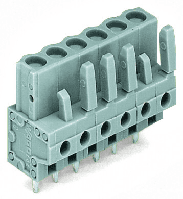 WAGO 232-146 232-146 WAGO - THT female header; straight; Pin spacing 5 mm; 16-pole; 0.6 x 1.0 mm solder pin; gray 232-146 on Powermatic Associates