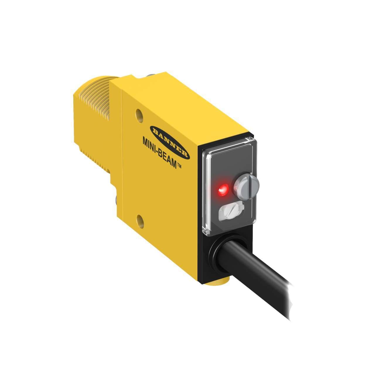 Banner SM312CV W/30 MINI-BEAM: Visible Red 650 nm Convergent; Focal Point: 16 mm; Input: 10-30 V dc; Output: Bipolar: 1 NPN; 1 PNP; 9 m (30 ft) Cable SM312CV W/30 on Powermatic Associates