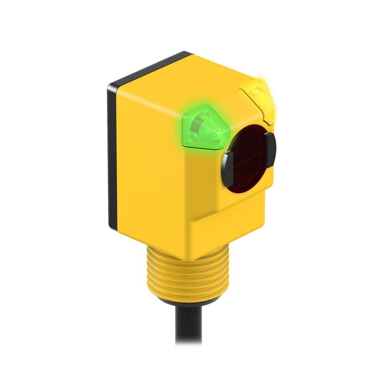 Banner Q25SP6FF100 EZ-BEAM Q25 Series: Fixed Field; Range: 100 mm; Input: 10-30 V dc; Output: Complementary PNP; 2 m (6.5 ft) Cable Q25SP6FF100 on Powermatic Associates