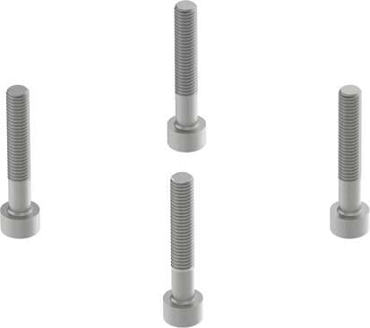 Festo 567497 screw kit EAHM-L2-M8-80 Assembly position: Any, Corrosion resistance classification CRC: 1 - Low corrosion stress, Materials note: Conforms to RoHS, Material screws: Steel, nickel-plated 567497 on Powermatic Associates