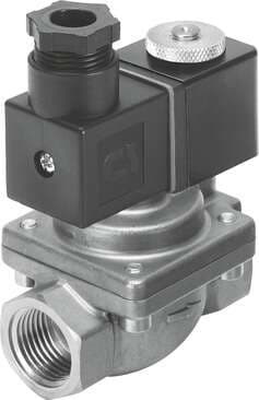 Festo 1489986 solenoid valve VZWP-L-M22C-N38-130-V-2AP4-40 Servo-controlled, with piston, NPT3/8" connection. Design structure: Pilot-actuated piston poppet valve, Type of actuation: electrical, Sealing principle: soft, Assembly position: Coil preferably on top, Mounti 1489986 on Powermatic Associates