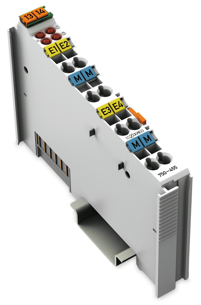WAGO 750-455 750-455 WAGO - 4-channel analog input; 4 … 20 mA; Single-ended 750-455 on Powermatic Associates