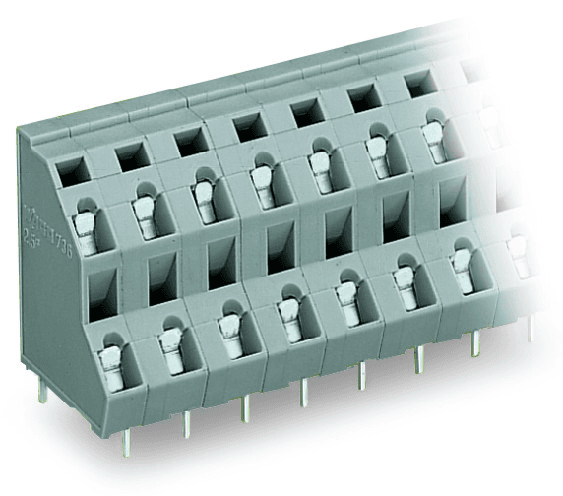 WAGO 736-562 736-562 WAGO - Double-deck PCB terminal block; 2.5 mm²; Pin spacing 7.5 mm; 24-pole; CAGE CLAMP®; 2,50 mm²; gray 736-562 on Powermatic Associates