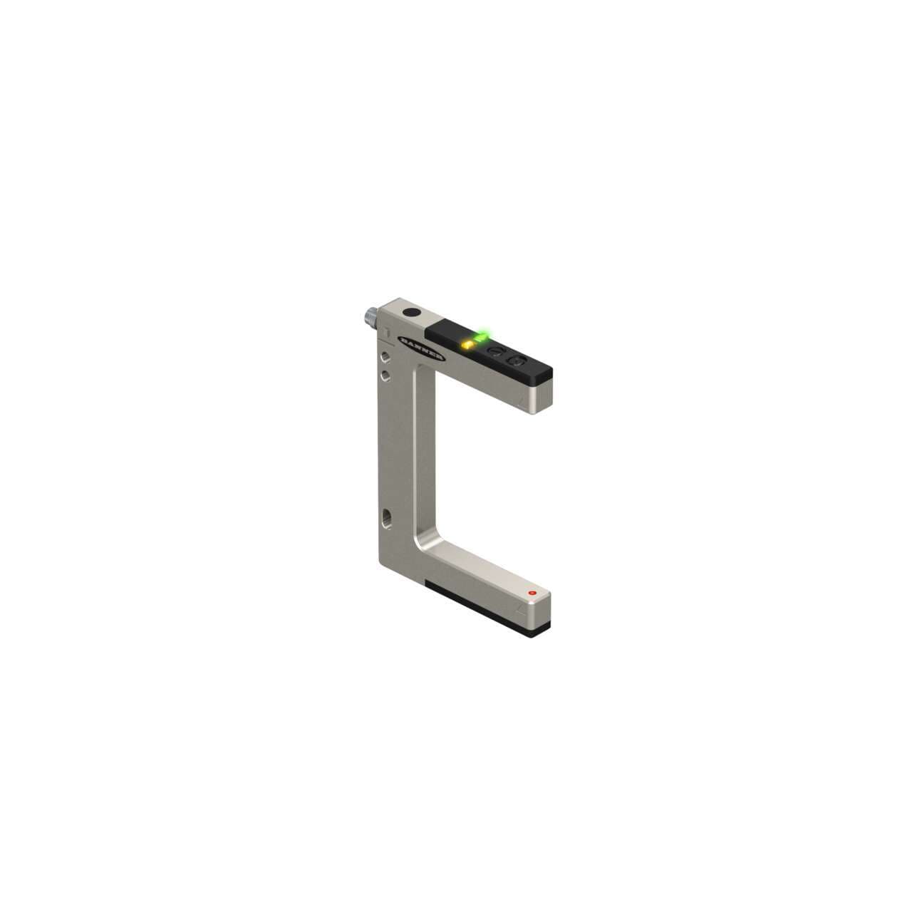 Banner SLM80N6Q SLM Series: Rugged Nickel-Plated Metal Fixed-Distance Slot Sensor; Slot Width: 80 mm; Input 10-30 V dc; Output: NPN; 3-pin M8 Integral QD SLM80N6Q on Powermatic Associates