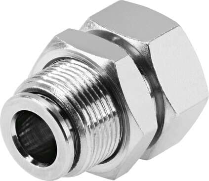 Festo 578298 bulkhead fitting NPQH-H-G14F-Q8-P10 Size: Standard, Nominal size: 7 mm, Assembly position: Any, Container size: 10, Design structure: Push/pull principle 578298 on Powermatic Associates