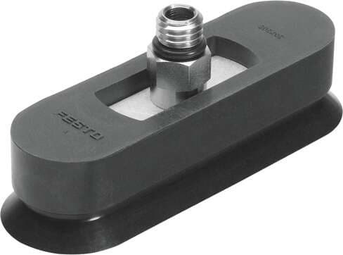 Festo 189418 suction cup ESS-30X90-ON easily interchangeable, Nominal size: 6 mm, suction cup size: 30x90 mm, suction cup volume: 10,17 cm3, Position of connection: on top, Assembly position: Any 189418 on Powermatic Associates