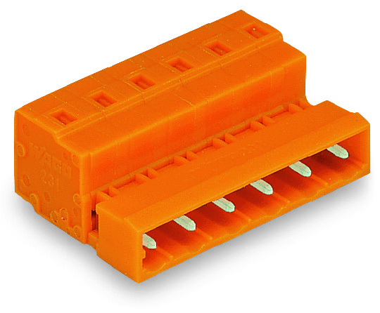 WAGO 731-636 731-636 WAGO - 1-conductor male connector; CAGE CLAMP®; 2.5 mm²; Pin spacing 7.62 mm; 6-pole; 2,50 mm²; orange 731-636 on Powermatic Associates