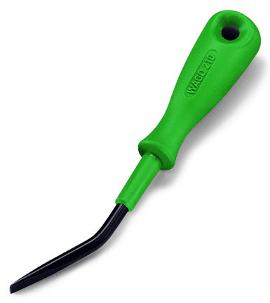 WAGO 210-658 210-658 WAGO - Operating tool; Blade: 3.5 x 0.5 mm; with a partially insulated shaft; angled; short; multicoloured 210-658 on Powermatic Associates