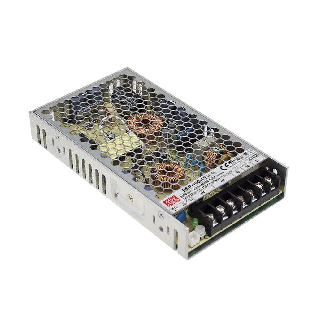 MEAN WELL RSP-100-48 AC-DC Single Output Enclosed power supply; Output 48VDC Single Output at 2.1A; PFC; free air convection; Ultra low profile 30mm RSP-100-48 on Powermatic Associates