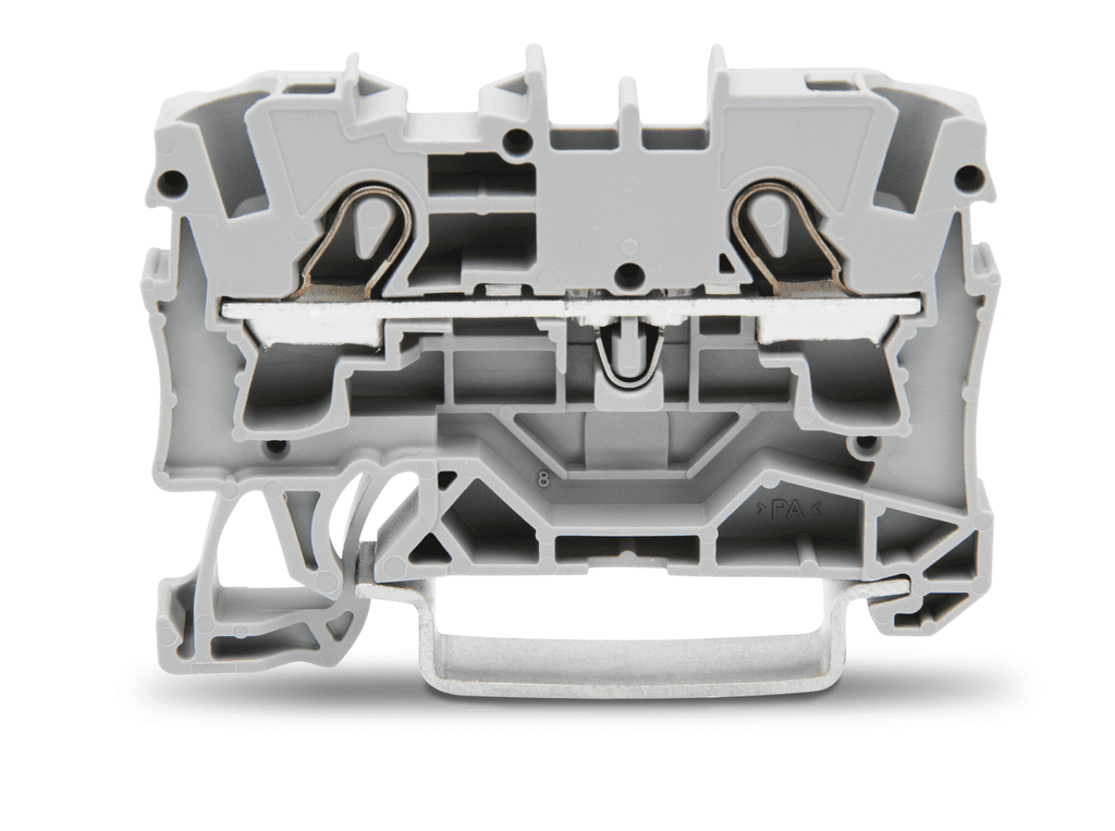 WAGO 2004-1201 2004-1201 WAGO - TOPJOB®S feedthrough terminal block; rail mount; 2-conductor; 6.2 mm wide; gray 2004-1201 on Powermatic Associates