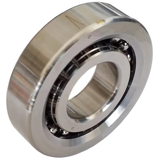 NSK 20TAC47XCSUP11APN7 Precision Ball Bearing; Angular Contact; 0.787" Bore; 1.85" Outside Diameter; 5/8" Width; Open Enclosure; ABEC 7 | ISO P4 Precision; Steel Ball Material; 1 (Single) Bearing; 60 Degree Contact Angle; Steel Cage Material 20TAC47XCSUP11APN7 on Powermatic Associates