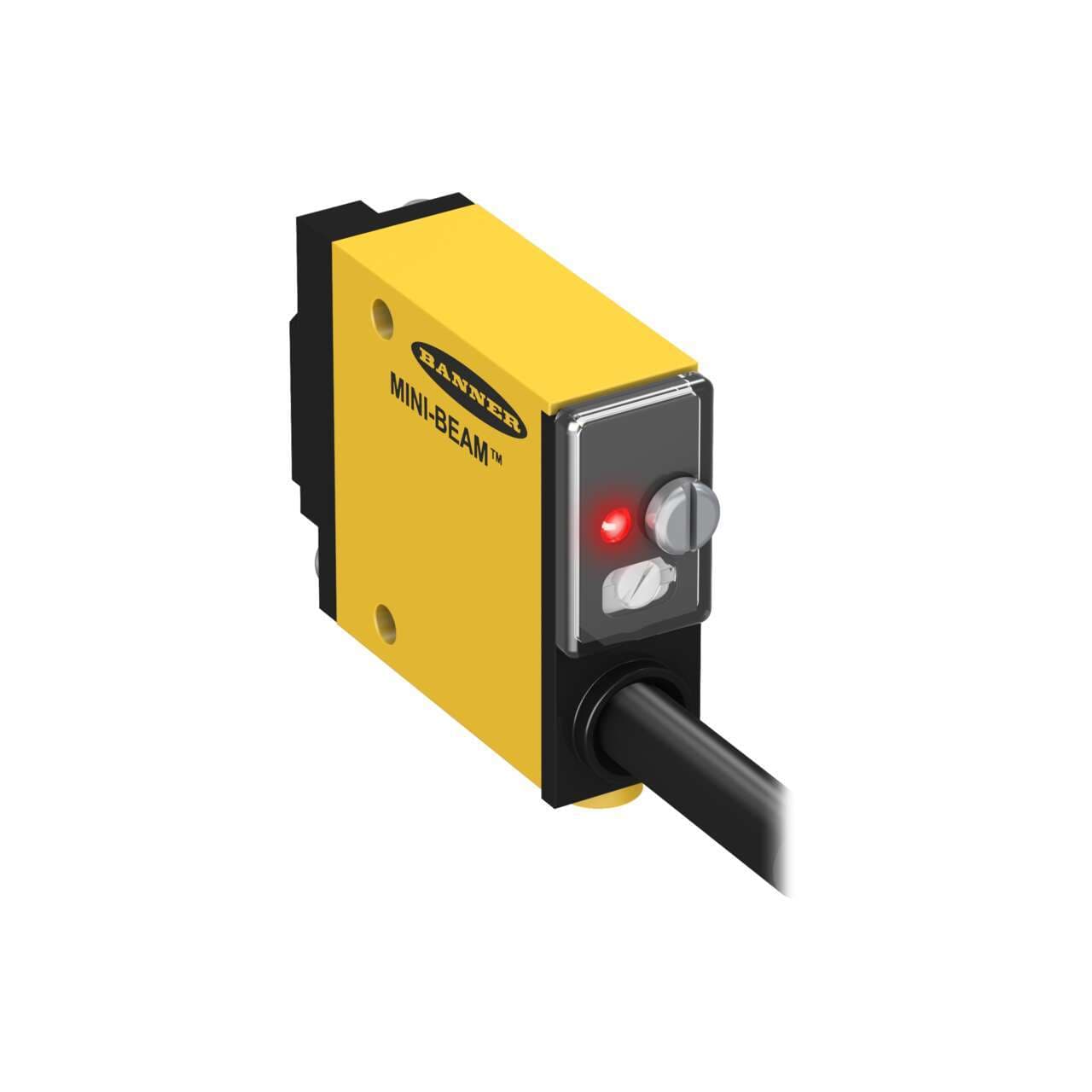 Banner SM312DBZQDP MINI-BEAM: Diffuse; Range: 300 mm; Input: 10-30 V dc; Output: Bipolar: 1 NPN; 1 PNP; 150 mm (6 in) M12 Pigtail QD SM312DBZQDP on Powermatic Associates