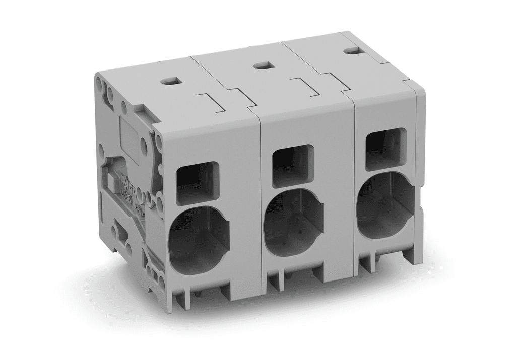 WAGO 2636-1356 2636-1356 WAGO - PCB terminal block; Pin spacing 15 mm; double pinning; 6-pole; Push-in CAGE CLAMP®; gray 2636-1356 on Powermatic Associates