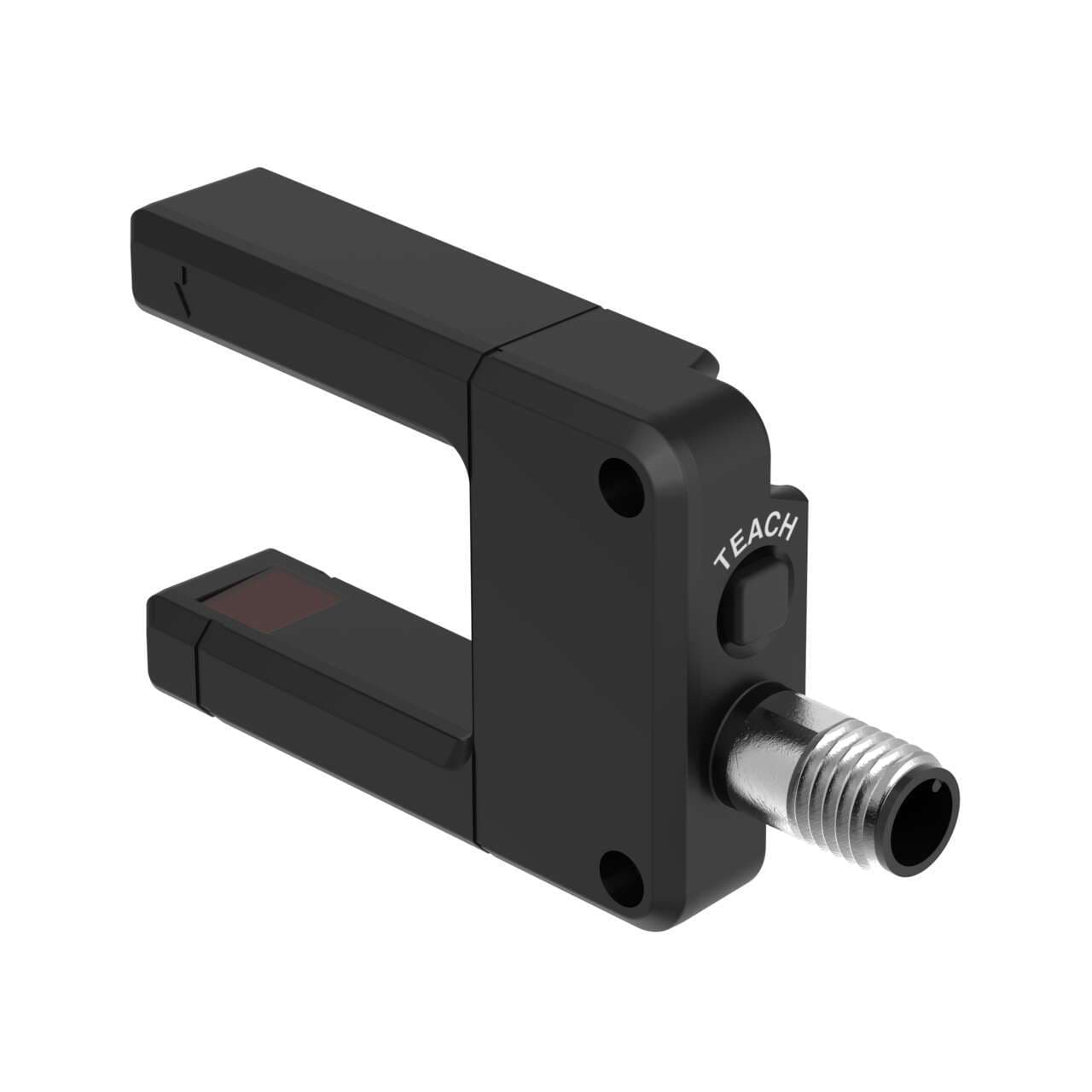 Banner SLE30B6VYQ SLE30 EXPERT Series: Teach Mode Slot Sensor; Slot width: 30 mm; Input: 10-30 V dc; Output: Bipolar: 1 NPN; 1 PNP; M12 Integral QD SLE30B6VYQ on Powermatic Associates