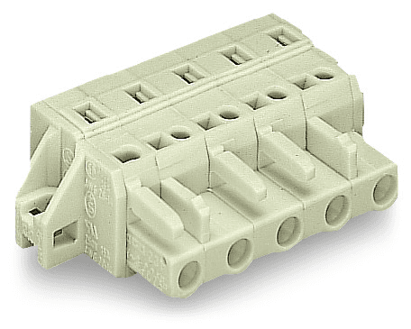 WAGO 721-206/031-000 721-206/031-000 WAGO - 1-conductor female connector; CAGE CLAMP®; 2.5 mm²; Pin spacing 7.5 mm; 6-pole; 100% protected against mismating; clamping collar; 2,50 mm²; light gray 721-206/031-000 on Powermatic Associates
