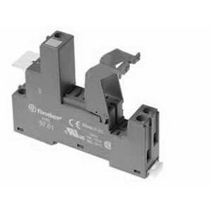 Finder 97.01.0 Plug-in socket - Finder - Rated current 16A - Box-clamp connections - DIN rail mounting - Black color - IP20 97.01.0 on Powermatic Associates