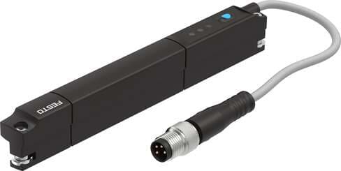 Festo 8050121 position transmitter SDAP-MHS-M100-1L-A-E-0.3-M8 Design: for T-slot, Authorisation: (* RCM Mark, * c UL us - Listed (OL)), CE mark (see declaration of conformity): to EU directive for EMC, KC mark: KC-EMV, Materials note: (* Conforms to RoHS, * Halogen-fr 8050121 on Powermatic Associates