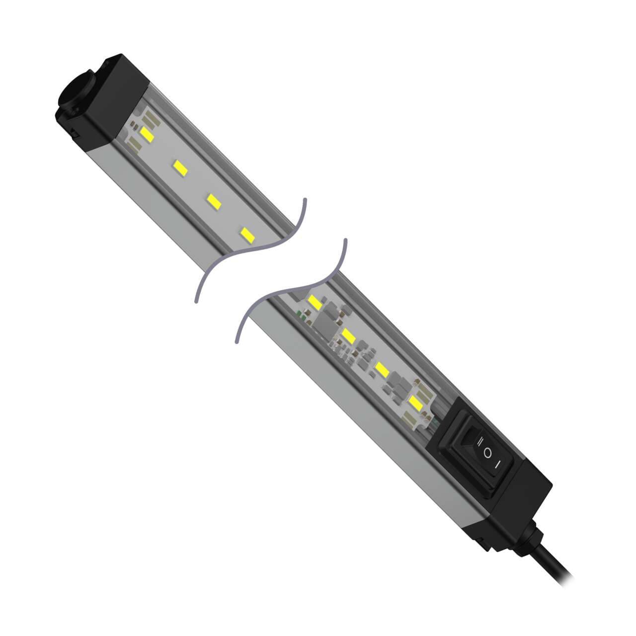 Banner WLS28-2XWW990XPB WLS28-2 Work Light Strip; Switched; Length: 990 mm; Voltage: 12-30 V dc; Environmental Rating: IP50; Color: Warm White; 2 m (6.5 ft) Integral Cable WLS28-2XWW990XPB on Powermatic Associates