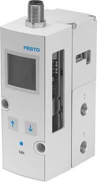Festo 558346 proportional pressure regulator VPPM-6L-L-1-G18-0L6H-V1N-C1 Nominal diameter, pressurisation: 6 mm, Nominal diameter, exhaust: 4,5 mm, Type of actuation: electrical, Sealing principle: soft, Assembly position: Any 558346 on Powermatic Associates