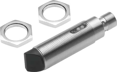 Festo 537718 diffuse sensor SOEG-RT-M18W-NS-S-2L Round design, with 90° angled beam Design: Round, Conforms to standard: EN 60947-5-2, Authorisation: (* RCM Mark, * c UL us - Listed (OL)), CE mark (see declaration of conformity): to EU directive for EMC, Materials not 537718 on Powermatic Associates