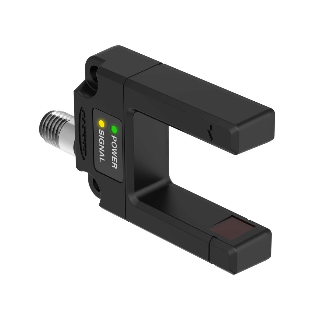 Banner SLE30B6VYQ SLE30 EXPERT Series: Teach Mode Slot Sensor; Slot width: 30 mm; Input: 10-30 V dc; Output: Bipolar: 1 NPN; 1 PNP; M12 Integral QD SLE30B6VYQ on Powermatic Associates