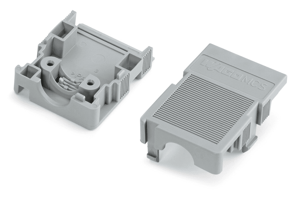 WAGO 232-604 232-604 WAGO - Strain relief housing; for female and male connectors; 2 parts; Pin spacing 5 mm; 4-pole; gray 232-604 on Powermatic Associates