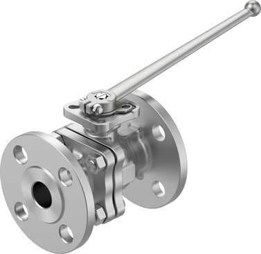 Festo 8097469 ball valve VZBF-1-P1-20-D-2-F0405-M-V15V15 Design structure: 2-way ball valve, Type of actuation: mechanical, Sealing principle: soft, Assembly position: Any, Mounting type: Line installation 8097469 on Powermatic Associates