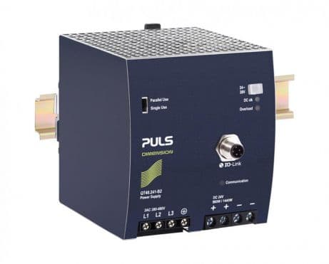 Puls QT40.241-B2 Power Supply, 960W, AC 380-480V input, 3 phase, 24-28Vdc output, 40A, IO-Link QT40.241-B2 on Powermatic Associates