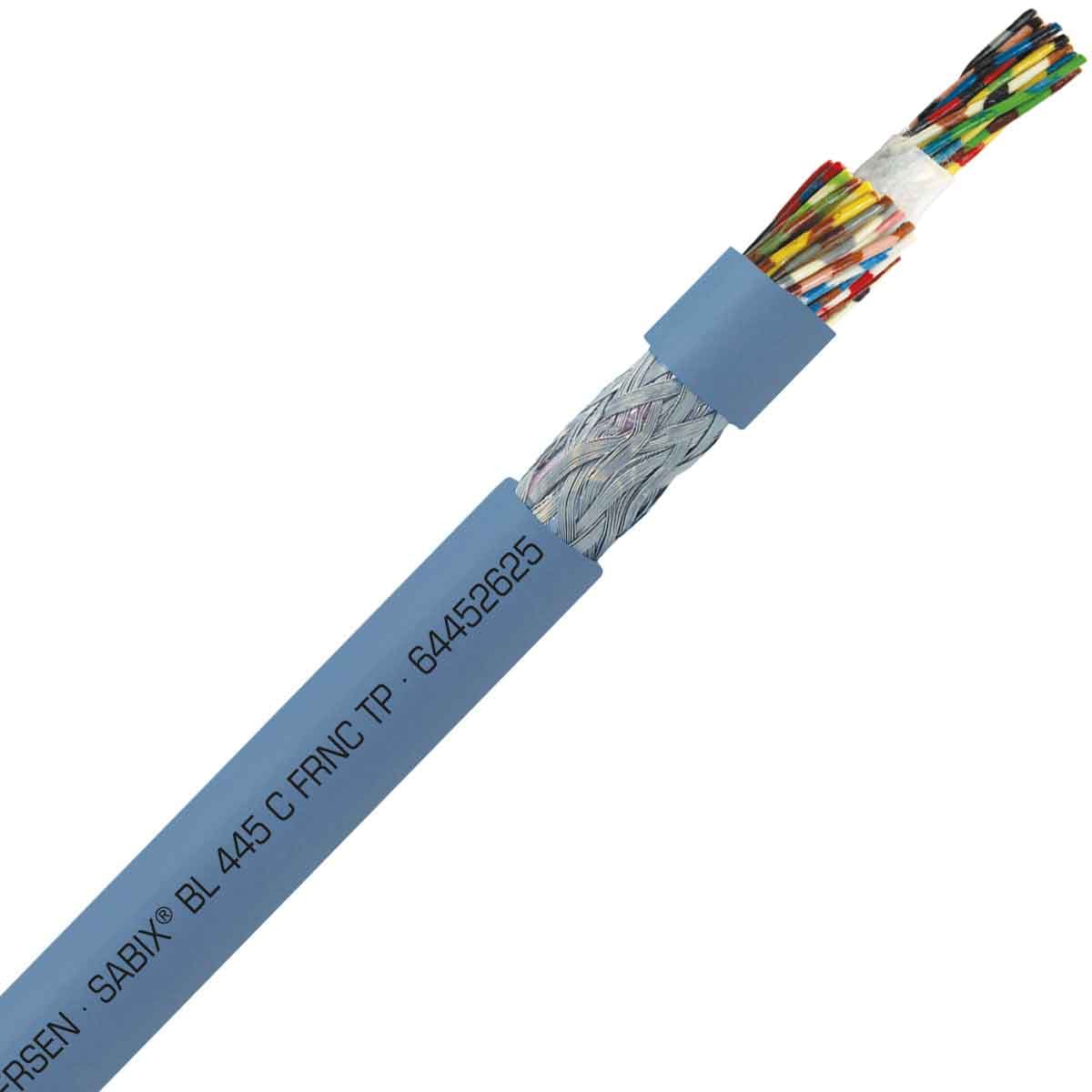 SAB 64452625 SABIX BL 445 C FRNC TP - 24 AWG/25pr, shielded halogen-free flame retardant paired flexible data cable for shipboard, DNV-GL, CE, RoHS 64452625 on Powermatic Associates