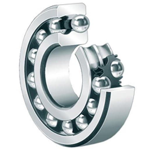 NSK 1222J Self Aligning Ball Bearing; 110MM Bore; Shaft Mount; 200MM Outside Diameter; 38MM Inner Race Width; 38MM Outer Race Width; Open; Steel Cage; Double Row of Balls; ABEC 1 | ISO P0; C0-Medium 1222J on Powermatic Associates