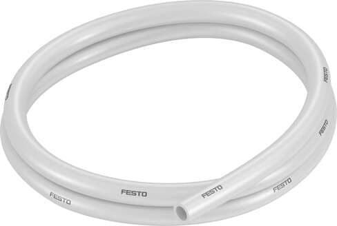 Festo 561717 plastic tubing PUN-V0-12X2-WS-C Flame retardant Outside diameter: 12 mm, Bending radius relevant for flow rate: 55 mm, Inside diameter: 8 mm, Min. bending radius: 19 mm, Tubing characteristics: Suitable for energy chains in applications with high cycle ra 561717 on Powermatic Associates