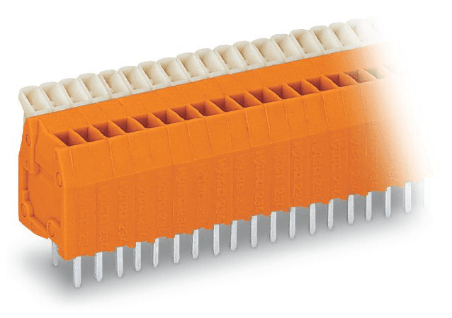 WAGO 234-503 234-503 WAGO - PCB terminal block; push-button; 0.5 mm²; Pin spacing 2.54 mm; 3-pole; CAGE CLAMP®; 0,50 mm²; orange 234-503 on Powermatic Associates