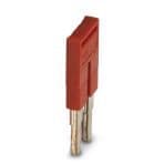 Phoenix Contact 3030161 Plug-in bridge, pitch: 5.2 mm, length: 22.7 mm, width: 9 mm, number of positions: 2, color: red 3030161 on Powermatic Associates