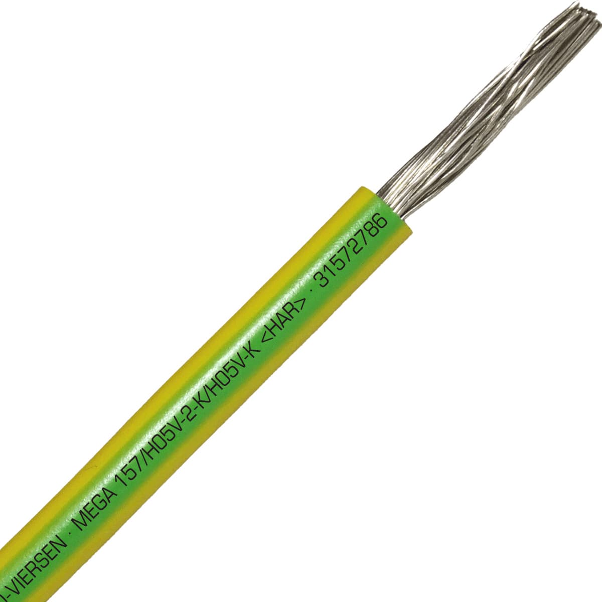 SAB 31572786 MEGA 157/H05V2-K/H05V-K (HAR/UL/CSA/CE) - 12 AWG hook-up wire, Green/Yellow 31572786 on Powermatic Associates