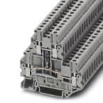 Phoenix Contact 3044636 Double-level terminal block, connection method: Screw connection, cross section: 0.14 mm² - 4 mm², AWG: 26 - 12, width: 5.2 mm, color: gray, mounting type: NS 35/7,5, NS 35/15 3044636 on Powermatic Associates