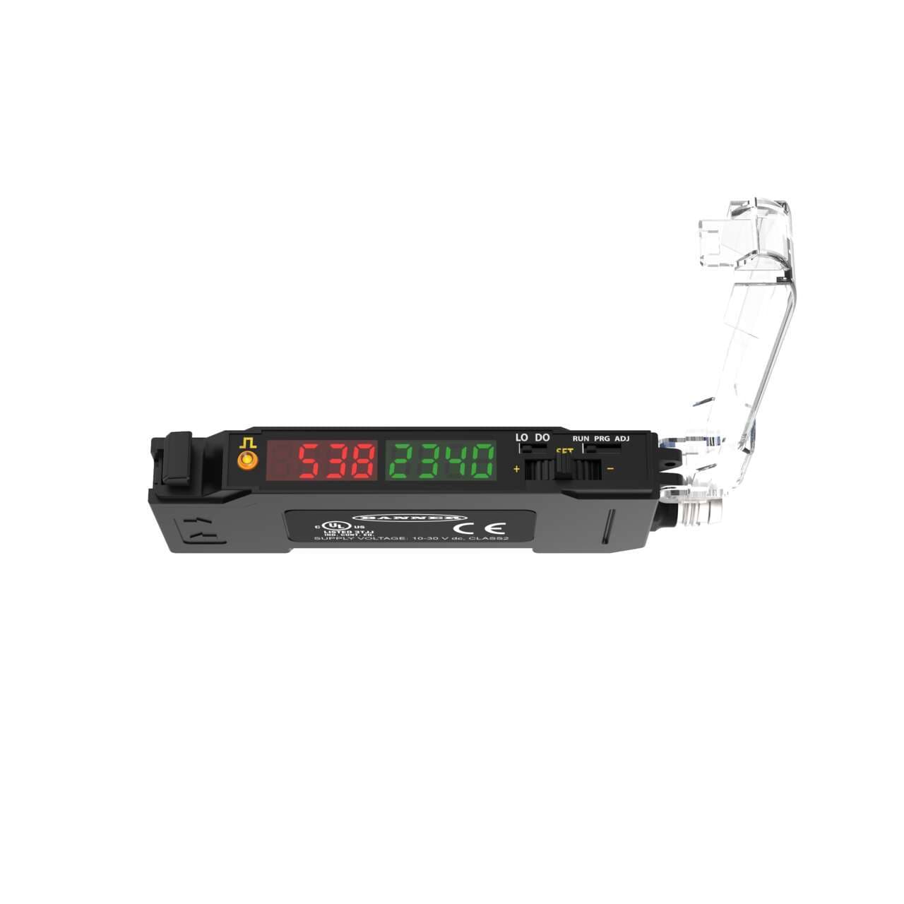 Banner DF-G2W-NS-Q7 DF-G2 White Beam High Speed Dual Display Fiber Amplifier; Range: Depends on Fiber; Input 10-30 V dc; Outputs: 1 NPN; 4-pin M8 Integral QD DF-G2W-NS-Q7 on Powermatic Associates