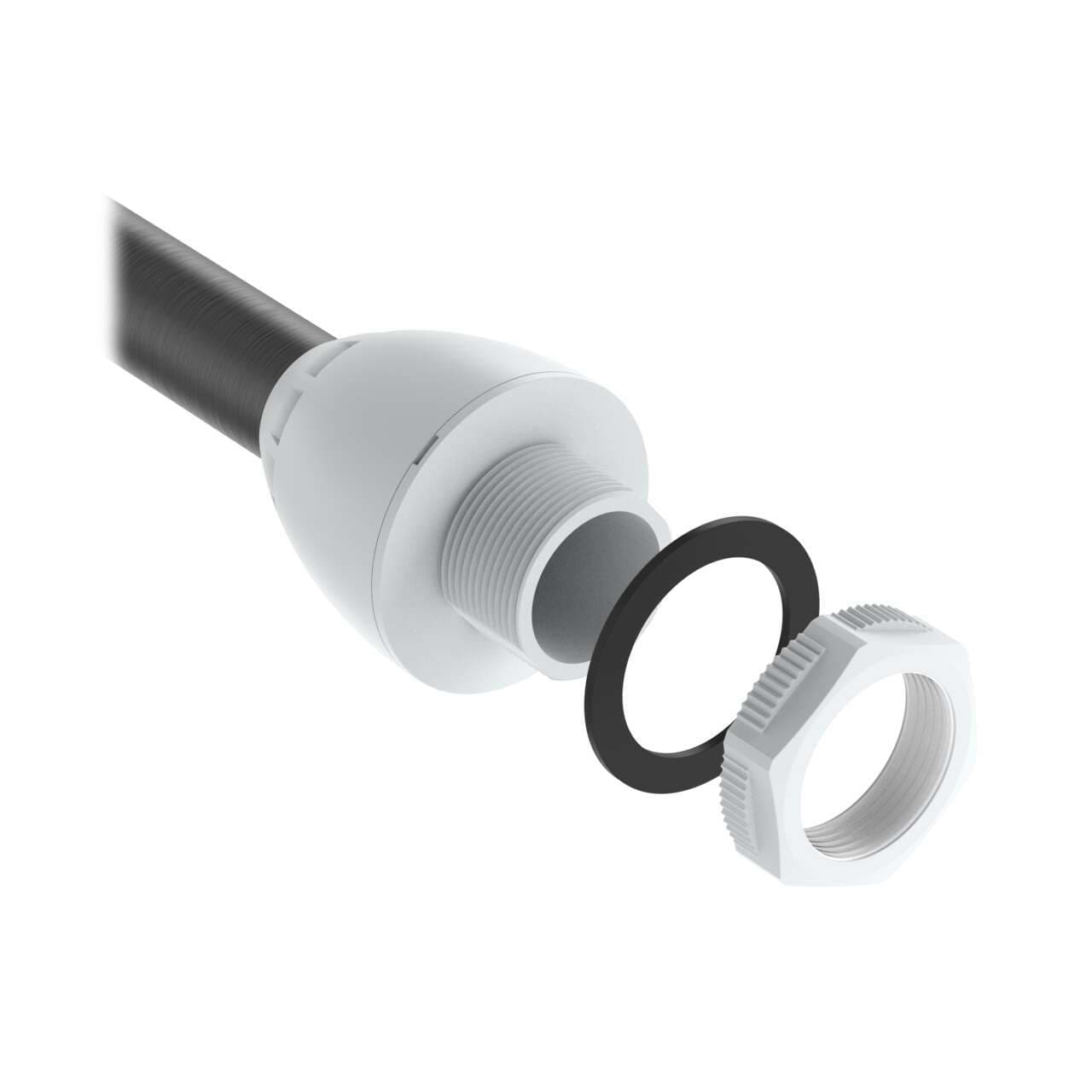 Banner SOK-TL50-150AW TL50 Pipe Bracket Kit; Adapter, Stand-Off Pipe, Base Mount; Contains: SA-M30TE12C; 17394, SOP-E12-150 A; 10443, SA-E12M30C; 17401 SOK-TL50-150AW on Powermatic Associates