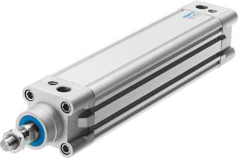 Festo 177778 profile cylinder DNC-11/4"-2"-P per ISO 15552, with profile cylinder barrel, non-adjustable cushioning. Stroke: 2 ", Piston diameter: 1 1/4", Piston rod thread: 3/8-24 UNF-2A, Based on the standard: ISO 15552 (previously also VDMA 24652, ISO 6431, NF E49 177778 on Powermatic Associates