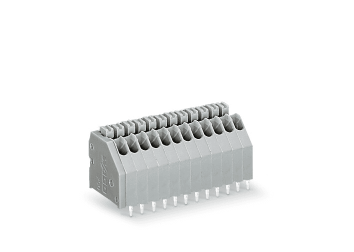 WAGO 250-313 250-313 WAGO - PCB terminal block; push-button; 0.5 mm²; Pin spacing 2.5 mm; 13-pole; Push-in CAGE CLAMP®; 0,50 mm²; gray 250-313 on Powermatic Associates