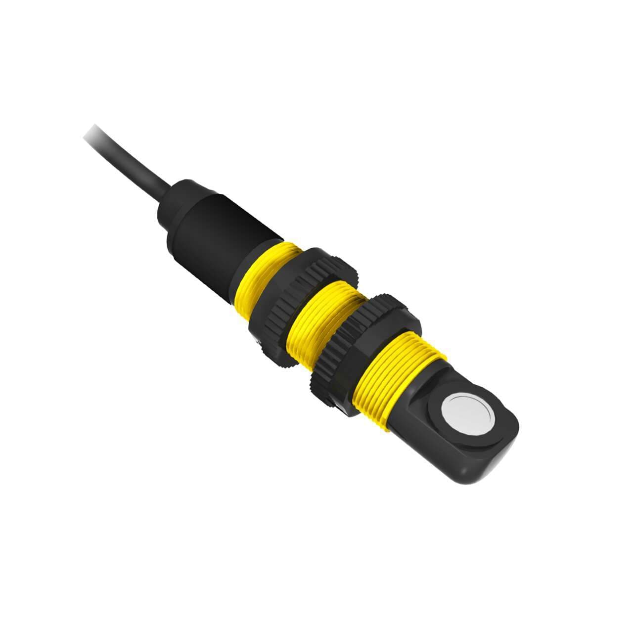 Banner S18UIAR Analog S18U Right-Angle Series: Proximity Mode; Range: 30-300 mm; Input: 10-30 V dc; Outputs: Analog 4-20 mA; 2 m (6.5 ft) Cable S18UIAR on Powermatic Associates