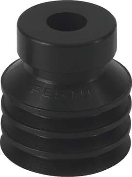 Festo 191073 vacuum suction cup ESV-30-CN Wearing part, easily replaceable Suction cup height compensator: 10,5 mm, Min. workpiece radius: 80 mm, suction cup diameter: 30 mm, suction cup volume: 9,47 cm3, Position of connection: on top 191073 on Powermatic Associates