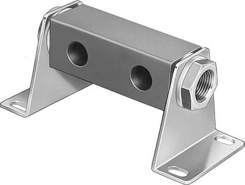 Festo 9188 supply manifold PAL-5-1/4-2 Max. number of valve positions: 2, Product weight: 330 g, Mounting type: With mounting bracket, Pneumatic connection, port 1: G3/8, Materials note: Conforms to RoHS 9188 on Powermatic Associates