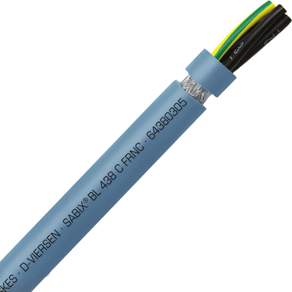 SAB 64380305 SABIX BL 438 C FRNC - 20 AWG/3c, shielded halogen-free flame retardant flexible control cable for shipboard, DNV-GL, CE, RoHS 64380305 on Powermatic Associates